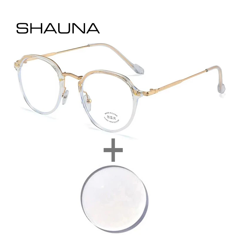 SHAUNA Retro Round Rivets Women Prescription Glasses Fashion Men Myopia/Hyperopia/Progressive Optical Lens with Recipe Eyewear
SHAUNA Retro Round Rivets Women Prescription Glasses Fashion Men Myopia/Hyperopia/Progressive Optical Lens with Recipe Eyewear