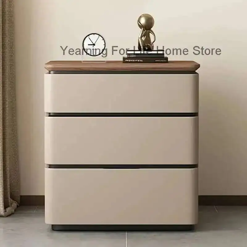 Bedside Drawers Minimalist With Luxury Table Italian Simple Style Nightstands Storage Design Mesita De Noche Bedroom Furniture 
Bedside Drawers Minimalist With Luxury Table Italian Simple Style Nightstands Storage Design Mesita De Noche Bedroom Furniture