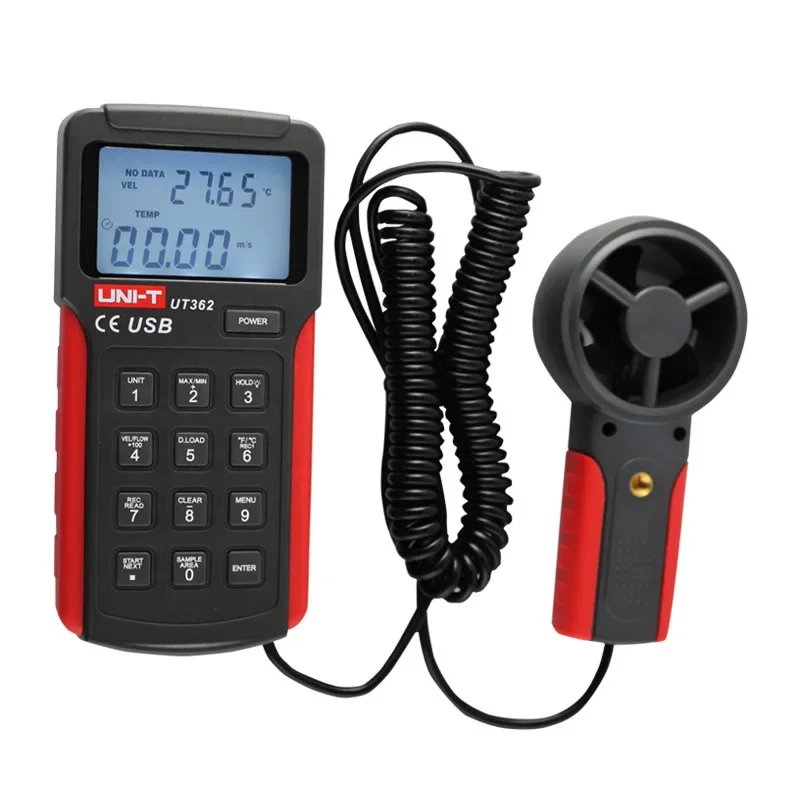 UNIT UT362 UT362 Anemometer with Switch LCD Backlight USB Data Transfer and Wind Speed Unit
UNIT UT362 UT362 Anemometer with Switch LCD Backlight USB Data Transfer and Wind Speed Unit