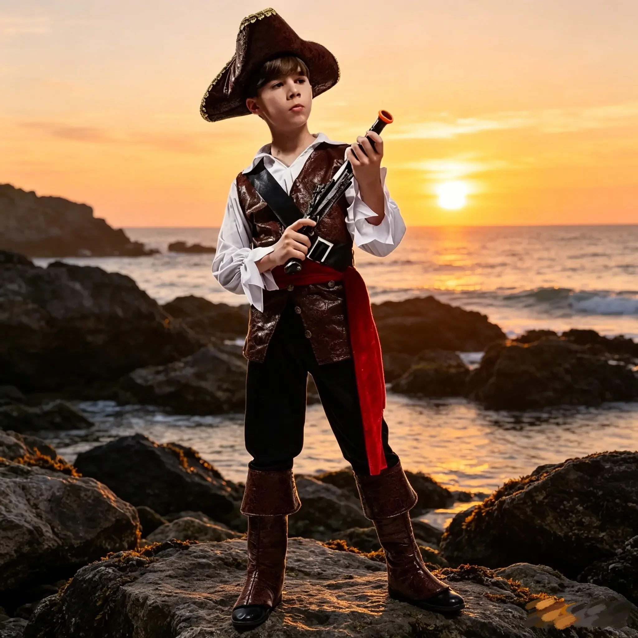 2026 New Boys Pirate Costume Luxury Buccaneer Outfits for Halloween Purim Christmas Party Cosplay Captain Jack Sparrow Theme
2026 New Boys Pirate Costume Luxury Buccaneer Outfits for Halloween Purim Christmas Party Cosplay Captain Jack Sparrow Theme