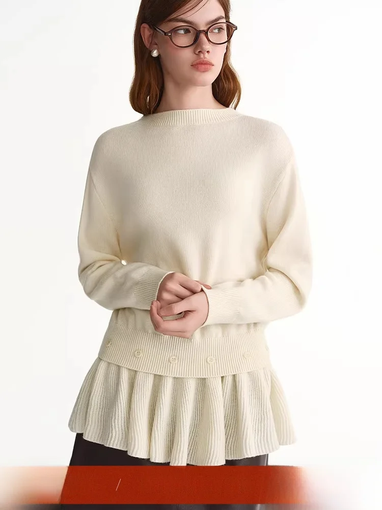 Романтический вязаный свитер со съемным подолом чача, большие размеры, круглый, из смеси шерсти, длинный свек, средней длины, женская мода, осень W...
Романтический вязаный свитер со съемным подолом чача, большие размеры, круглый, из смеси шерсти, длинный свек, средней длины, женская мода, осень W...