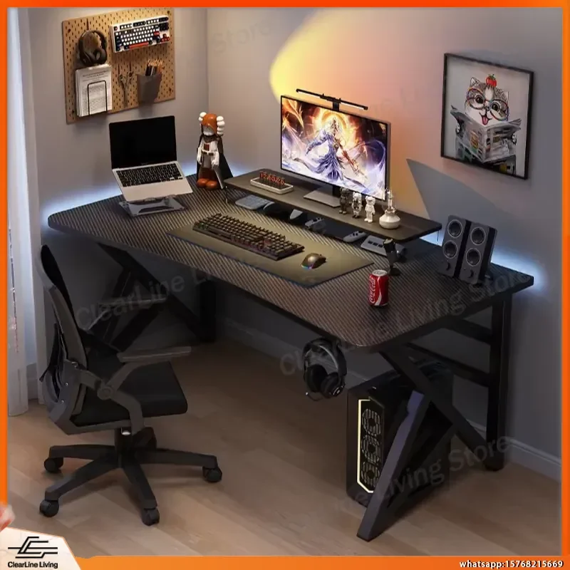 Modern Carbon Fiber Gaming Desk for PC Laptop Desktop Computer Workstation Study Table for Student Dorm Room Bedroom Office
Modern Carbon Fiber Gaming Desk for PC Laptop Desktop Computer Workstation Study Table for Student Dorm Room Bedroom Office