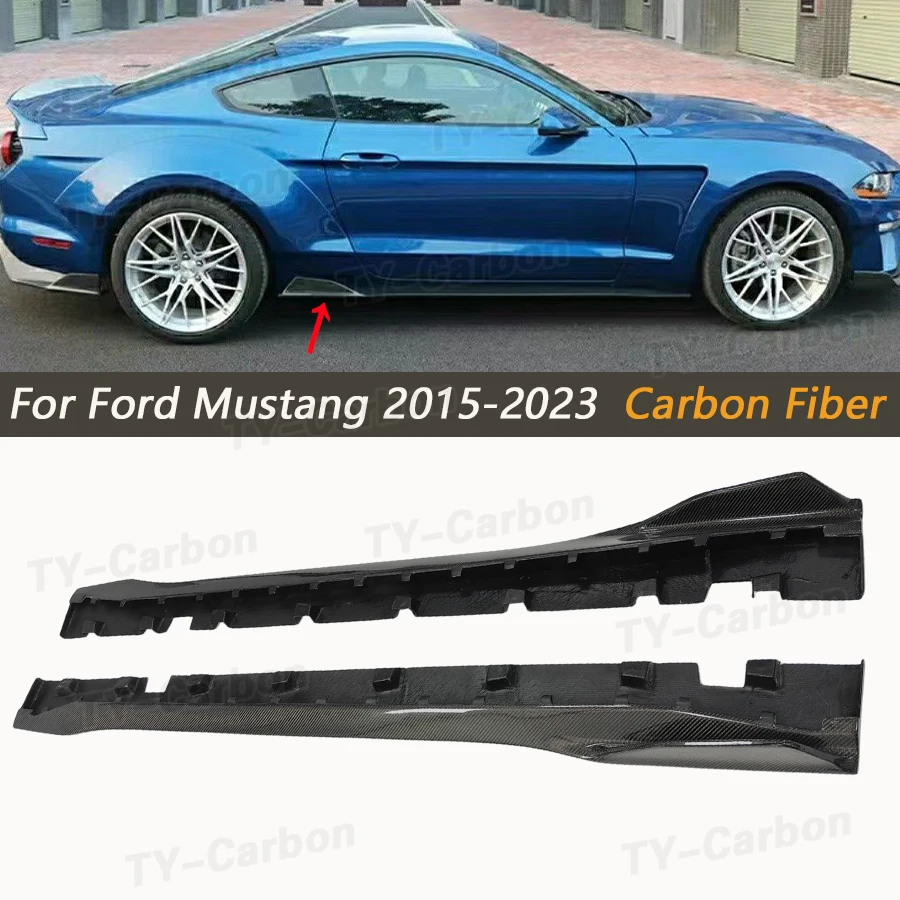 Real Carbon Fiber Side Skirts For Ford Mustang 2015-2023 TY Style Side Splitter Car External Accsesories Body Kit FRP
Real Carbon Fiber Side Skirts For Ford Mustang 2015-2023 TY Style Side Splitter Car External Accsesories Body Kit FRP