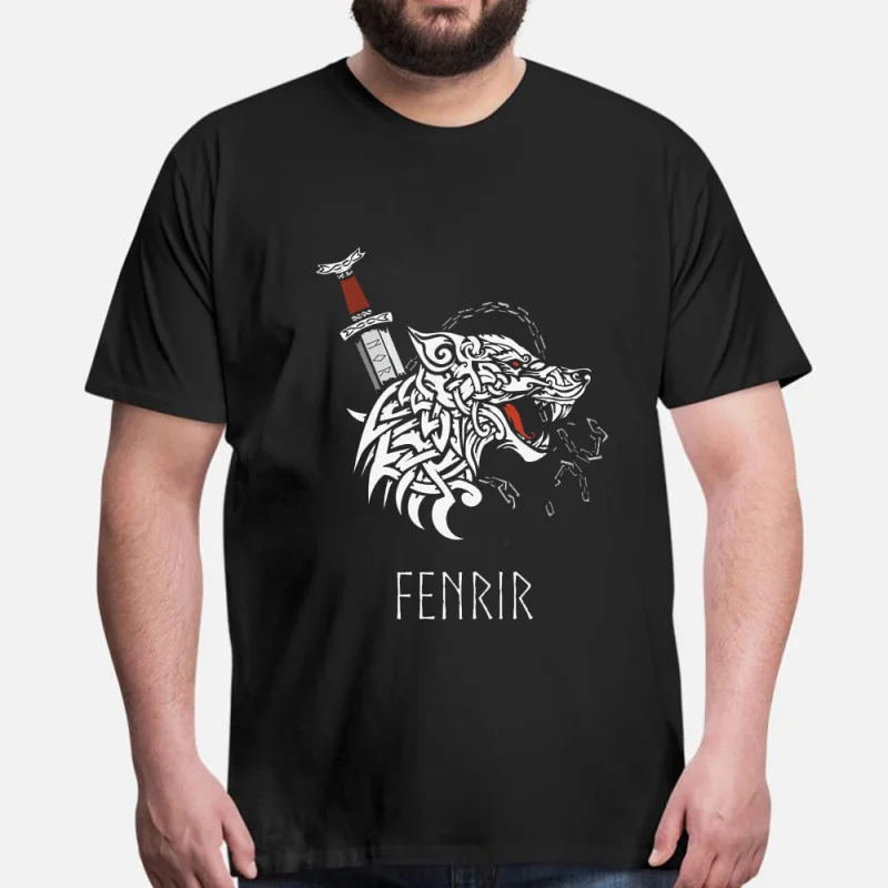 Norse Wolf of Ragnarok Viking Wolf Fenrir Gift t shirt Short Sleeve Tee Norse Myth Valhalla Graphic Clothes All size tops S-6XL
Norse Wolf of Ragnarok Viking Wolf Fenrir Gift t shirt Short Sleeve Tee Norse Myth Valhalla Graphic Clothes All size tops S-6XL
