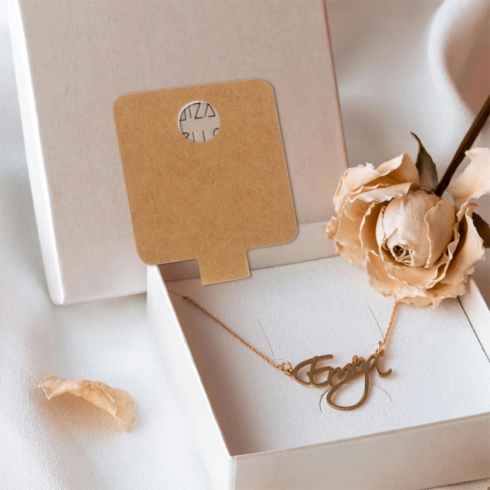 50 Pcs Key Accessories Tag Card Necklace Jewelry Cards for Packaging Selling Khaki Bracelet Earring Display
50 Pcs Key Accessories Tag Card Necklace Jewelry Cards for Packaging Selling Khaki Bracelet Earring Display