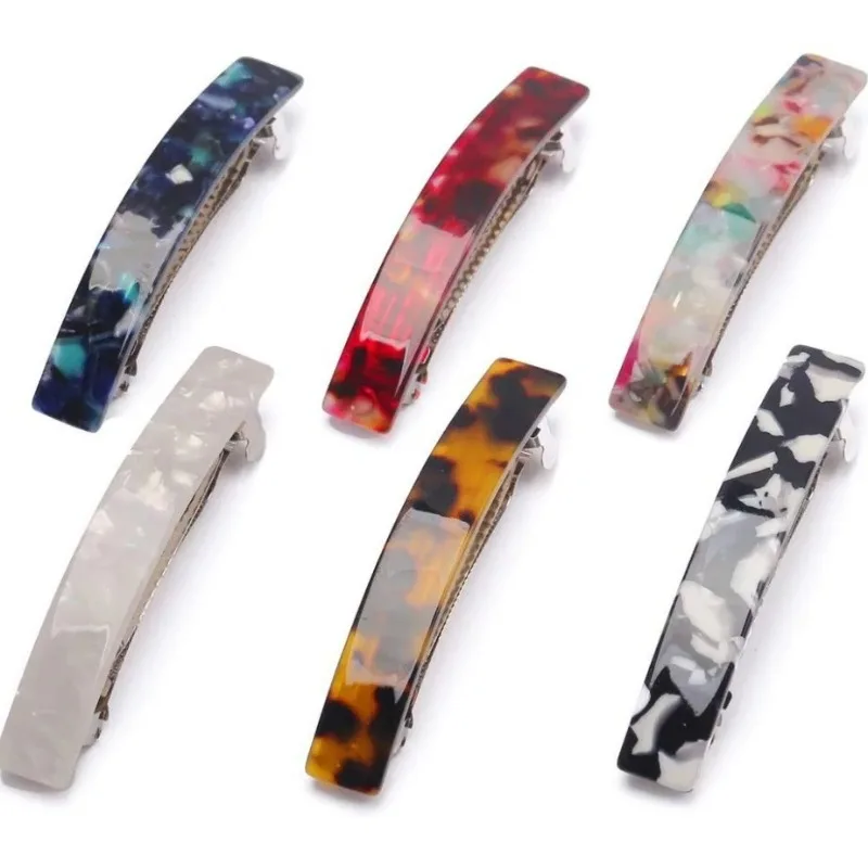 Elegant Acrylic Metal Acetate Hair Clips Girls Minimalist Bangs Side Clips Cross-border Trendy Hair Accessories
Elegant Acrylic Metal Acetate Hair Clips Girls Minimalist Bangs Side Clips Cross-border Trendy Hair Accessories