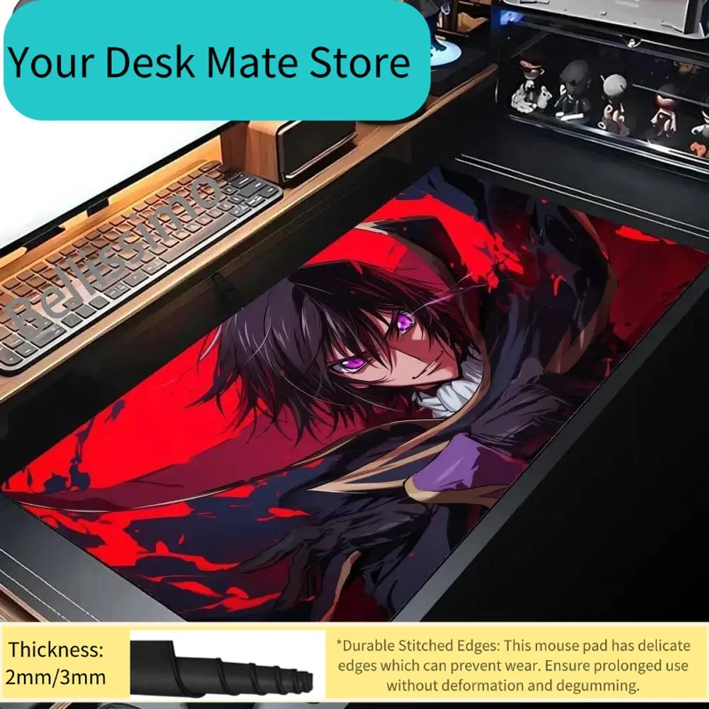 Fashion Code Geass Big Mouse Pad Large Anime Desk Mat Luxury Desktop Cartoon Gaming Gamer Keyboard Office Computer Soft Cushion
Fashion Code Geass Big Mouse Pad Large Anime Desk Mat Luxury Desktop Cartoon Gaming Gamer Keyboard Office Computer Soft Cushion