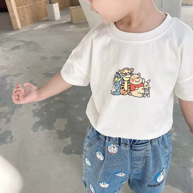 Winnie Children's Short Sleeved T-shirt 2026 Summer New Collection Children's Pure Cotton Top Cartoon Sweet Parent Child Wear
Winnie Children's Short Sleeved T-shirt 2026 Summer New Collection Children's Pure Cotton Top Cartoon Sweet Parent Child Wear