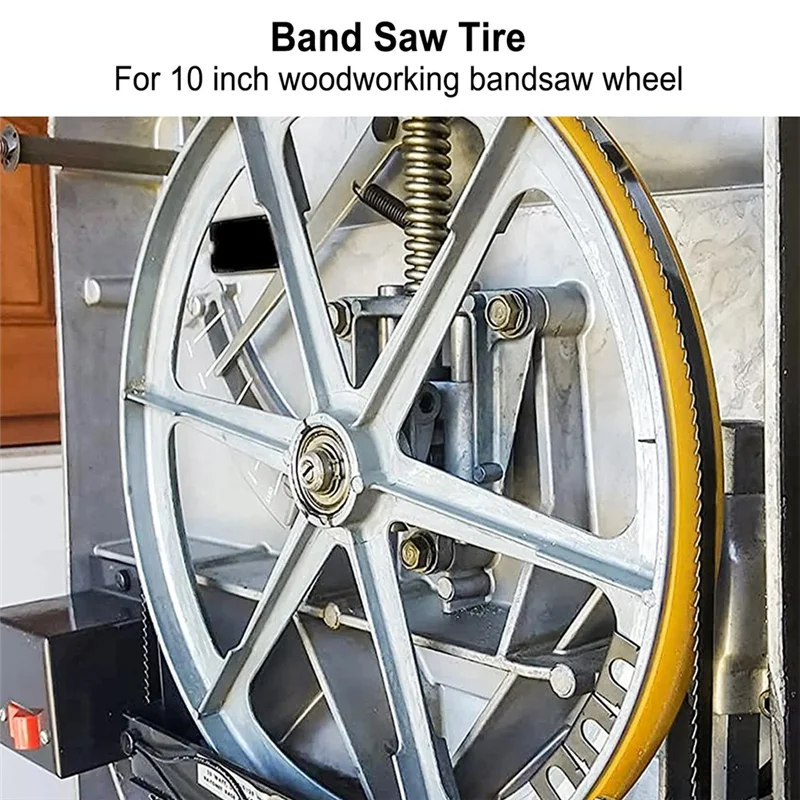 ABJN-For 10 Inch Woodworking Band Saw Replacement Wheel-Non-Slip Noise-Reduction Rubber Tire(2PCS) Tool
ABJN-For 10 Inch Woodworking Band Saw Replacement Wheel-Non-Slip Noise-Reduction Rubber Tire(2PCS) Tool
