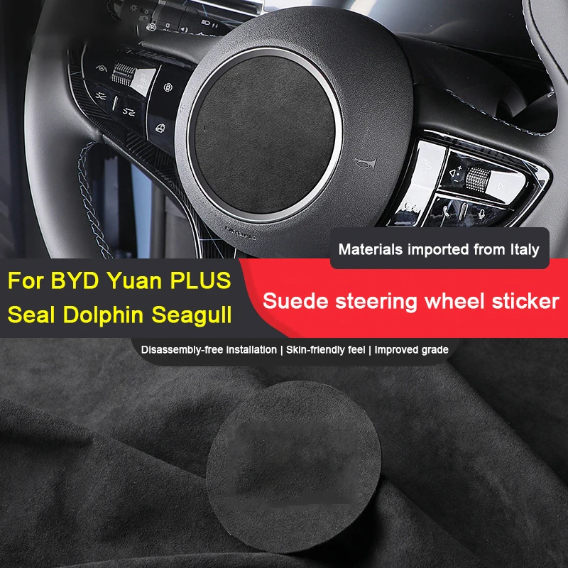 For BYD Atto 1 3 dolphin Yuan PLus 2023 Car Steering Wheel Center Sticker Suede Leather Cover Auto Accessories
For BYD Atto 1 3 dolphin Yuan PLus 2023 Car Steering Wheel Center Sticker Suede Leather Cover Auto Accessories