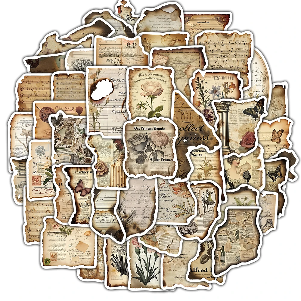 50/100PCS Vintage Burnt Paper Stickers Scrapbook Bicycle Phone Laptop Graffiti Decoration Skateboard DIY Creative Stickers
50/100PCS Vintage Burnt Paper Stickers Scrapbook Bicycle Phone Laptop Graffiti Decoration Skateboard DIY Creative Stickers
