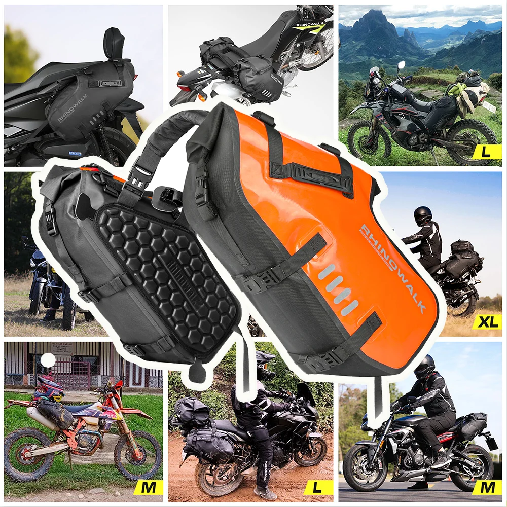 Rhinowalk Motorcycle Double Side Bag 100%Waterproof 18L/28L/48L Universal Fit Motor Pannier Saddle Bags Dry Tail Storage Luggage
Rhinowalk Motorcycle Double Side Bag 100%Waterproof 18L/28L/48L Universal Fit Motor Pannier Saddle Bags Dry Tail Storage Luggage