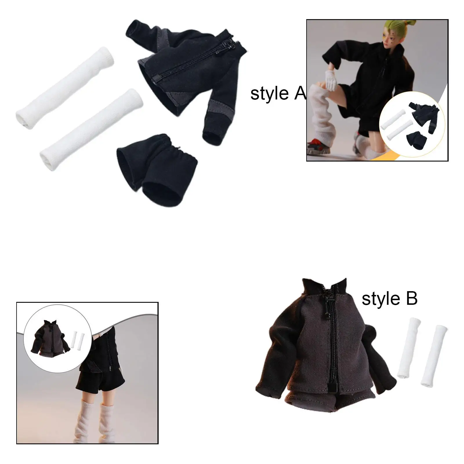 1/12 Female Action Figure Sportswear Miniature Clothing, Premium, Trendy, Doll Clothes, Durability, Jacket Shorts Clothes Set
1/12 Female Action Figure Sportswear Miniature Clothing, Premium, Trendy, Doll Clothes, Durability, Jacket Shorts Clothes Set