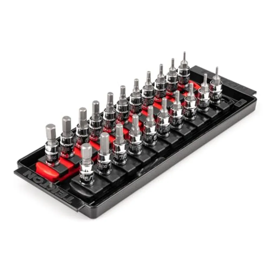 1/4 Inch Drive Hex Bit Socket Set with Rails and Tray 21-Piece 5/64-5/16 in. 2-8 mm SHB90203
1/4 Inch Drive Hex Bit Socket Set with Rails and Tray 21-Piece 5/64-5/16 in. 2-8 mm SHB90203