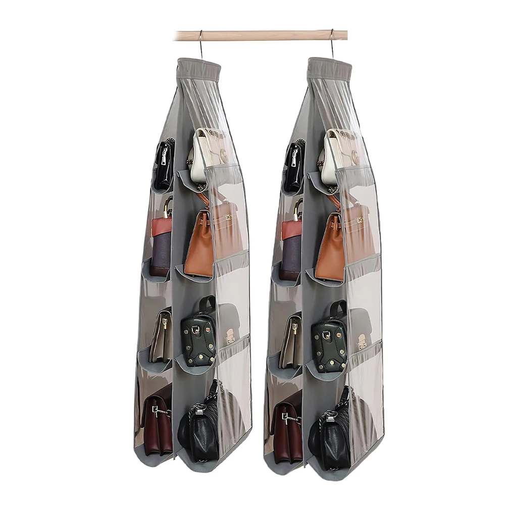 Purse Organizer, Purse Organizer for Closet, Upgrade Larger 8 Pockets, Hand Bag Storage Organizer, Thicken Metal Hooks
Purse Organizer, Purse Organizer for Closet, Upgrade Larger 8 Pockets, Hand Bag Storage Organizer, Thicken Metal Hooks