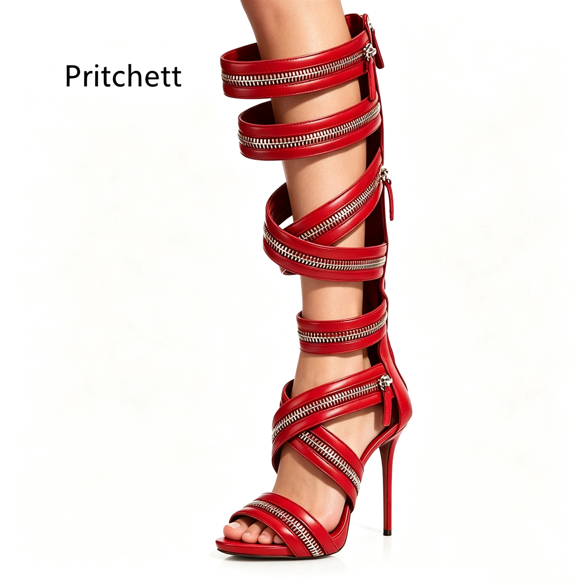 Zipper Knee High Sandal Boots for Women Gladiator Open Toe Stiletto High Heels Summer Boots Nightclub Party Streetwear Shoes
Zipper Knee High Sandal Boots for Women Gladiator Open Toe Stiletto High Heels Summer Boots Nightclub Party Streetwear Shoes