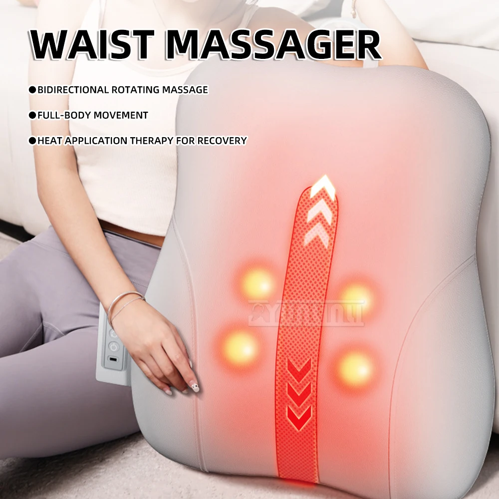 Portable Electric Back Massager with Heat Rechargeable Deep Tissue Kneading
Portable Electric Back Massager with Heat Rechargeable Deep Tissue Kneading