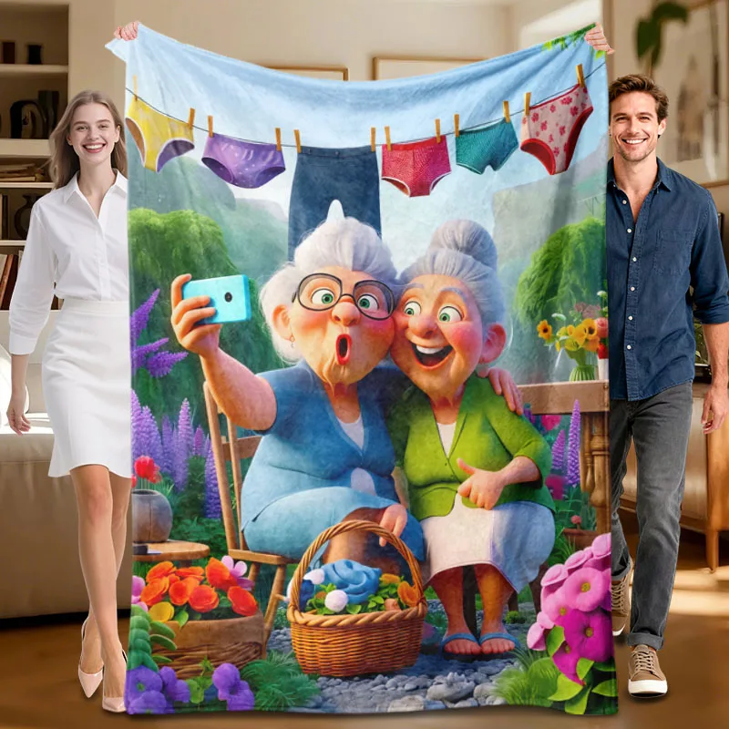 cartoon elderly couple Easter theme flannel blanket, suitable for sofa, bed, office, ideal gift for family, friends, hol
cartoon elderly couple Easter theme flannel blanket, suitable for sofa, bed, office, ideal gift for family, friends, hol