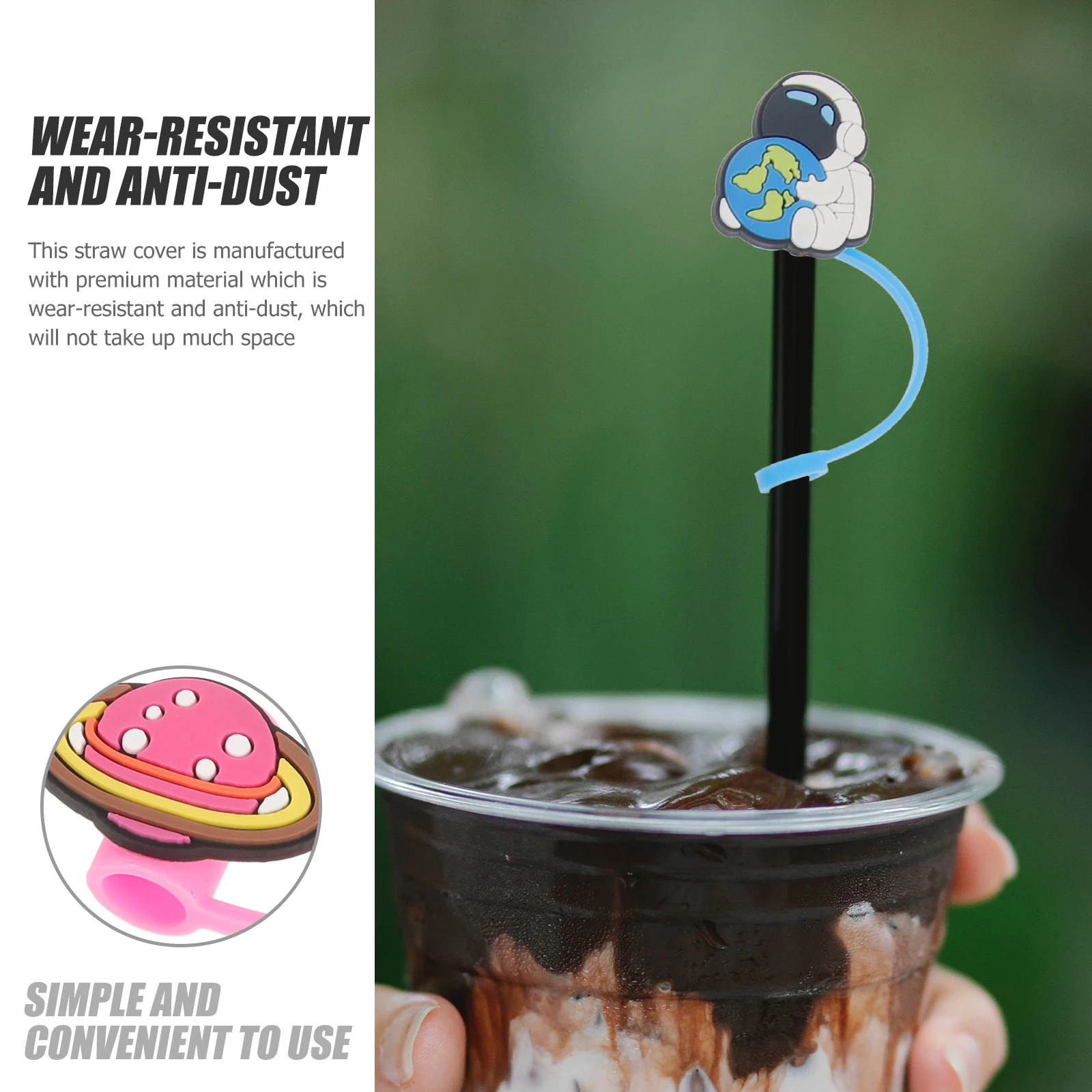 6Pcs Silicone Straw Tips Cover Lightweight Small Size Easy Carry Airtight Seal Splashing Proof Party Decorations Shower
6Pcs Silicone Straw Tips Cover Lightweight Small Size Easy Carry Airtight Seal Splashing Proof Party Decorations Shower