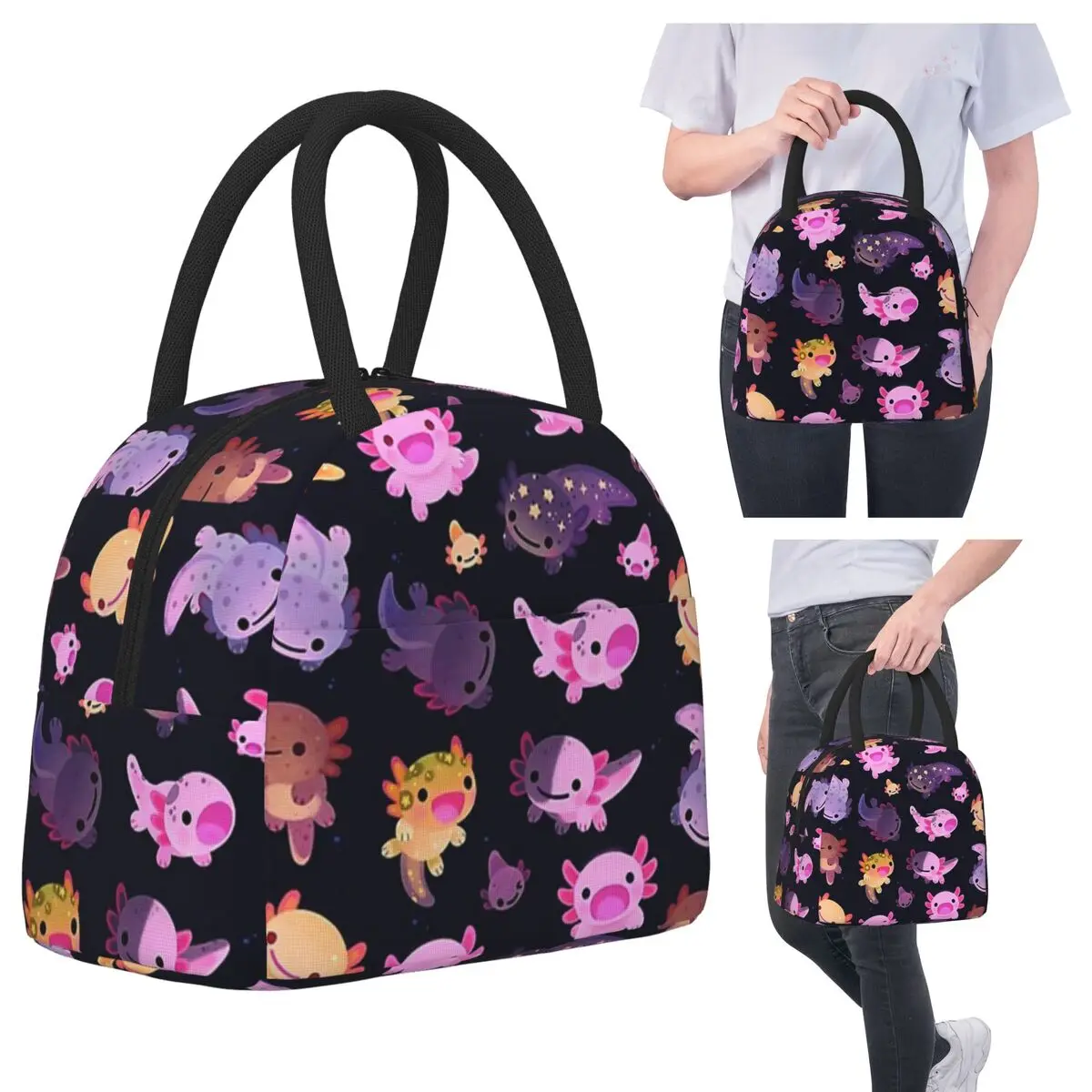 Изолированная сумка для обеда Happy Axolotl для детей, школьный холодильник, термоящик для еды, сумка, герметичные коробки для завтрака, контейнер
Изолированная сумка для обеда Happy Axolotl для детей, школьный холодильник, термоящик для еды, сумка, герметичные коробки для завтрака, контейнер