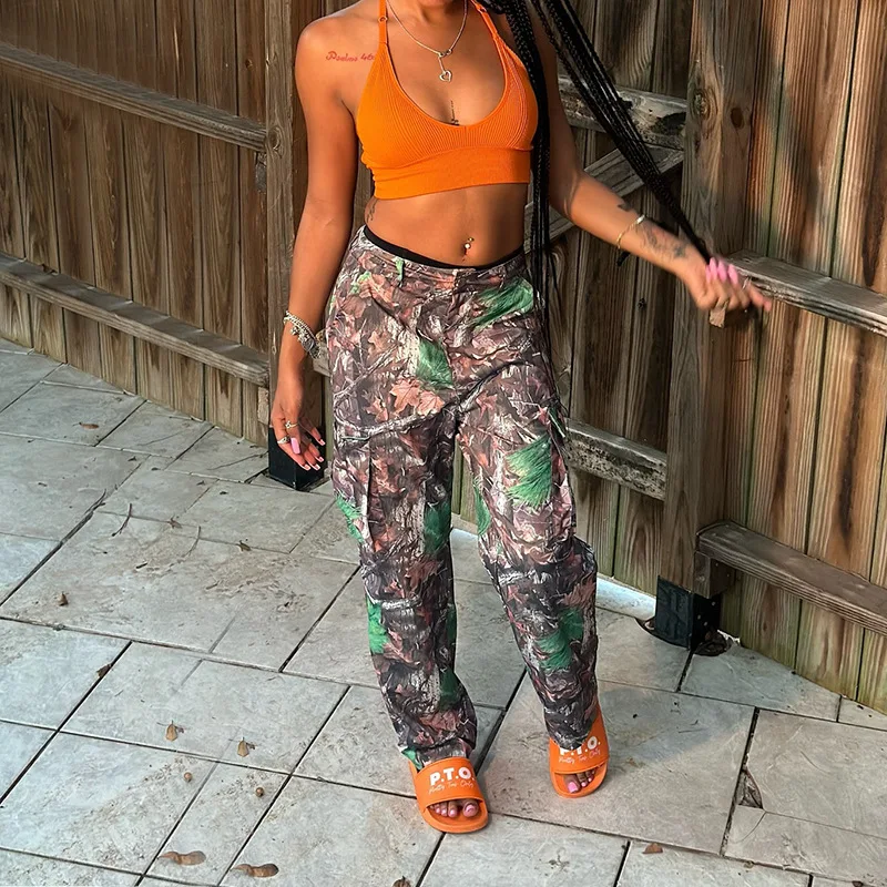 Fashionable Leaf Print High Waist Straight Leg Multicolor Work Pants S6970 New Arrival Casual Pants for Women Polyester Fiber
Fashionable Leaf Print High Waist Straight Leg Multicolor Work Pants S6970 New Arrival Casual Pants for Women Polyester Fiber