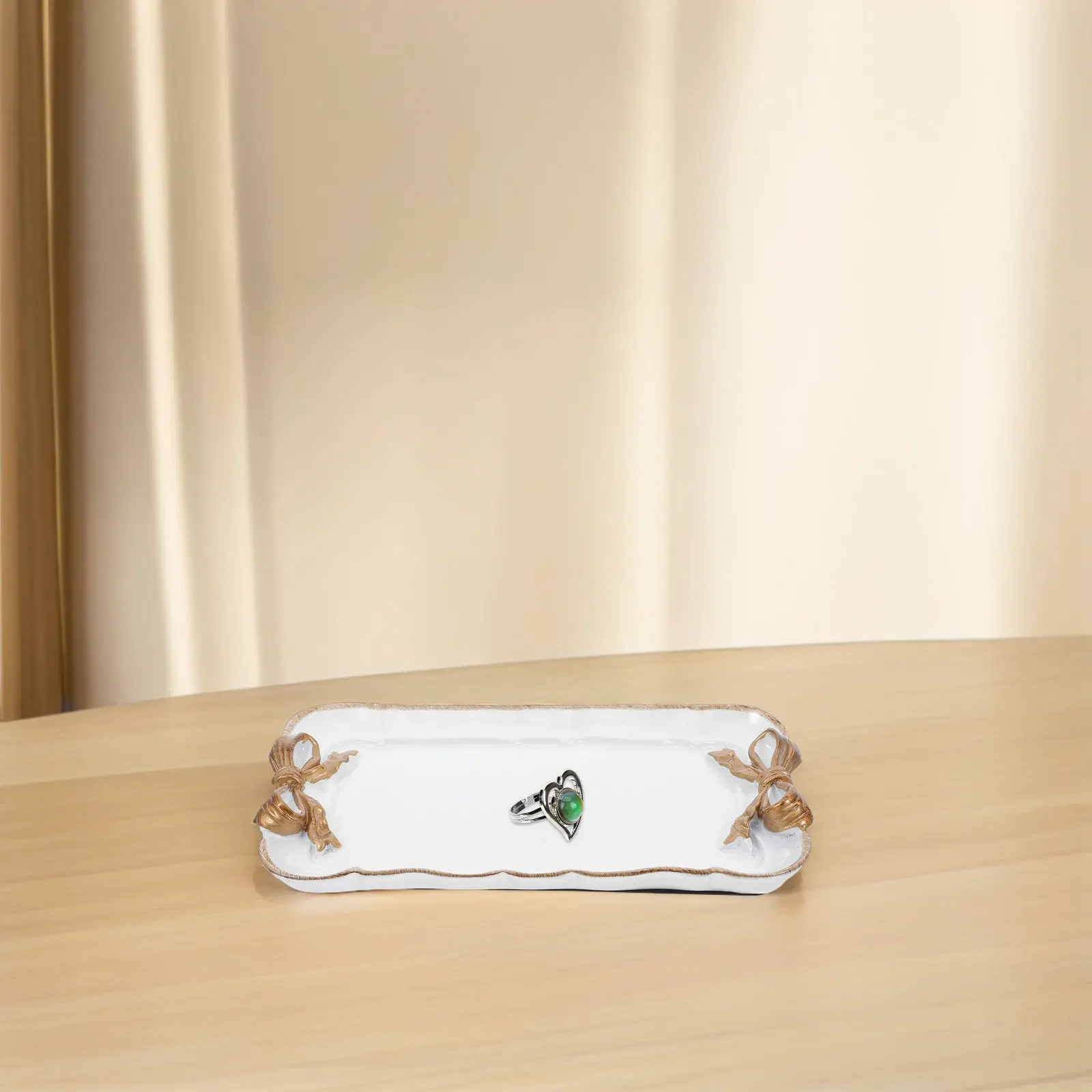 Bowknot Tray White Resin Retro Design Hand-Painted Dessert Snack Jewelry Dish Plate for Cake Cupcakes Home Decoration Gift
Bowknot Tray White Resin Retro Design Hand-Painted Dessert Snack Jewelry Dish Plate for Cake Cupcakes Home Decoration Gift