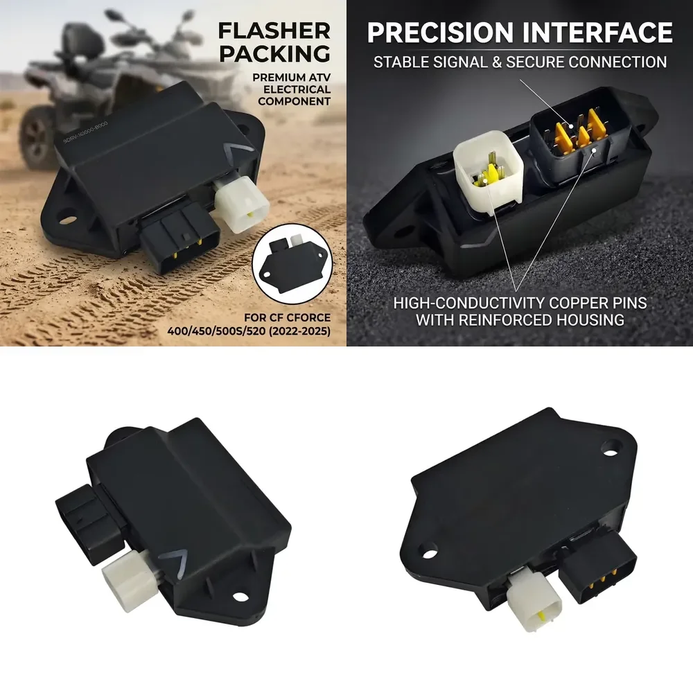 Hot Sale Flasher Packing for CF CForce 400 450 191Q 500S 520 191R 2022-2025 ATV OE 9DRV-161000-B000 Motorcycle Parts
Hot Sale Flasher Packing for CF CForce 400 450 191Q 500S 520 191R 2022-2025 ATV OE 9DRV-161000-B000 Motorcycle Parts