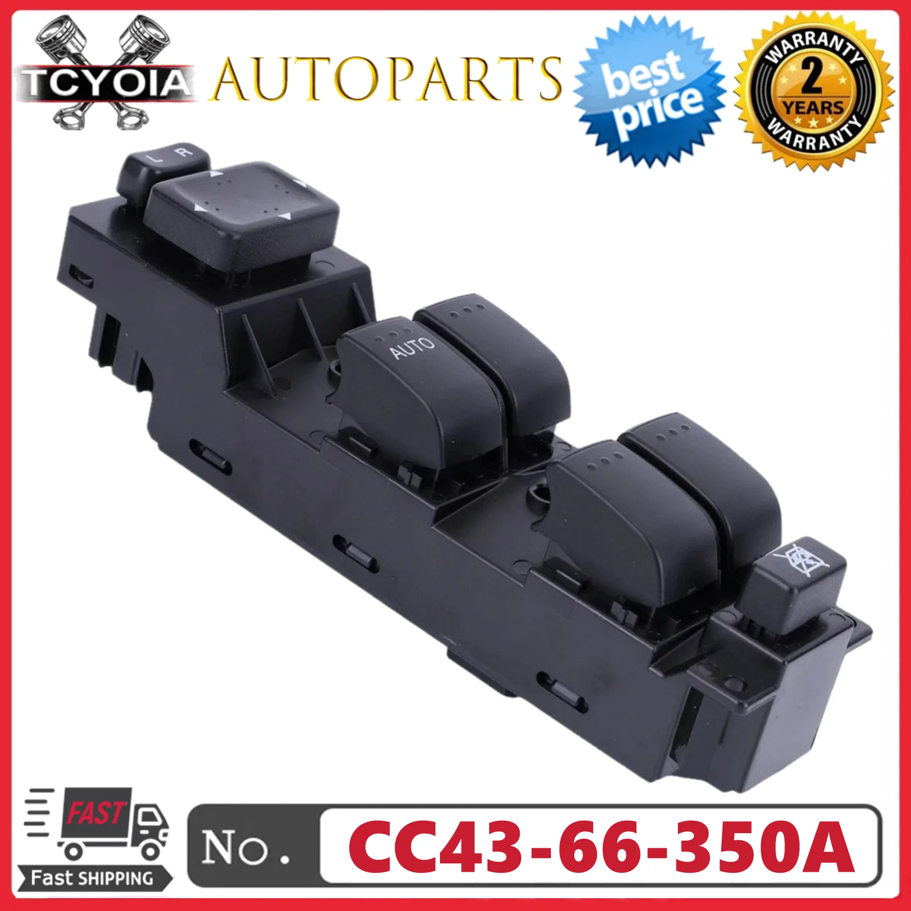 Front Left Power Window Master Control Switch CC43-66-350A CC4366350A For Mazda 5 2007-2011 CX-7 2009-2014
Front Left Power Window Master Control Switch CC43-66-350A CC4366350A For Mazda 5 2007-2011 CX-7 2009-2014