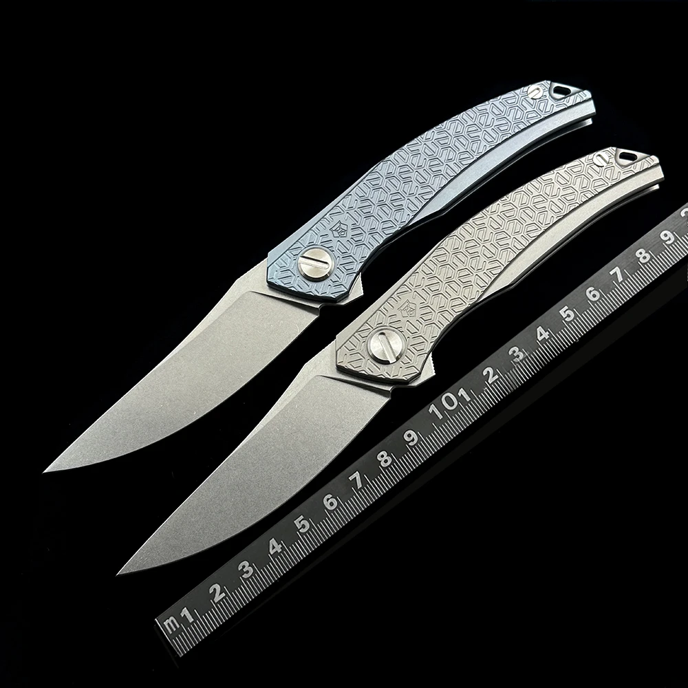 Shirogorov Quantum Cromax PM Blade Titanium Alloy Handle Folding Knife Outdoor Camping Hunting Pocket EDC Tool Knife
Shirogorov Quantum Cromax PM Blade Titanium Alloy Handle Folding Knife Outdoor Camping Hunting Pocket EDC Tool Knife