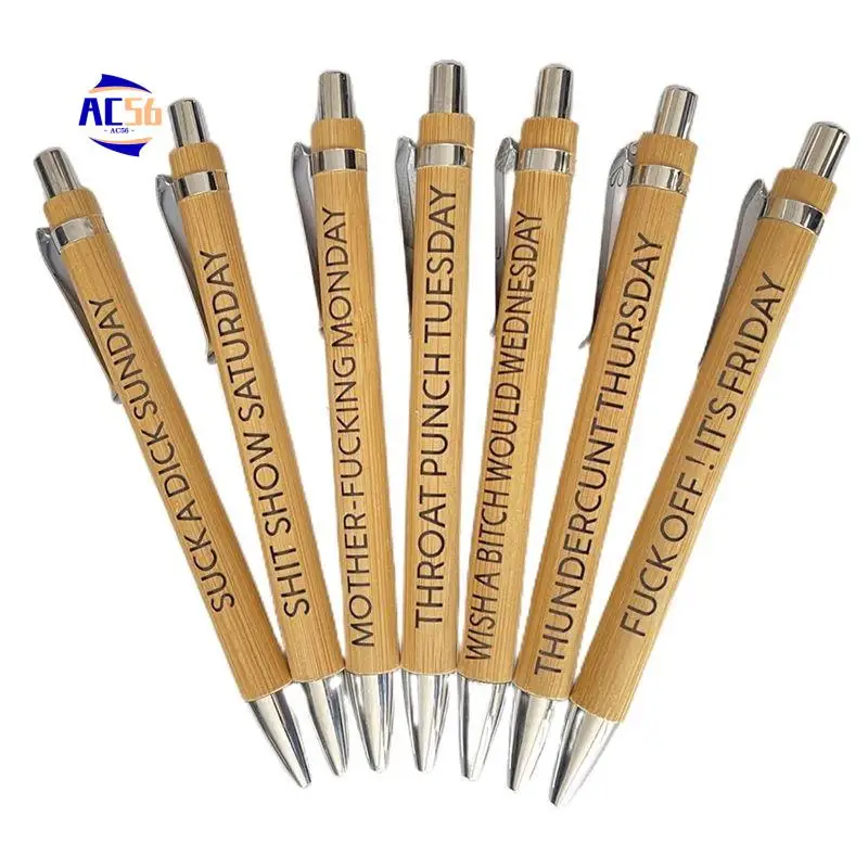 AC56-7Pcs Funny Work Pens For Adults Funny Gift Funny Bamboo Pens Office Gifts For Women Men Coworkers Funny Deskaccessories
AC56-7Pcs Funny Work Pens For Adults Funny Gift Funny Bamboo Pens Office Gifts For Women Men Coworkers Funny Deskaccessories
