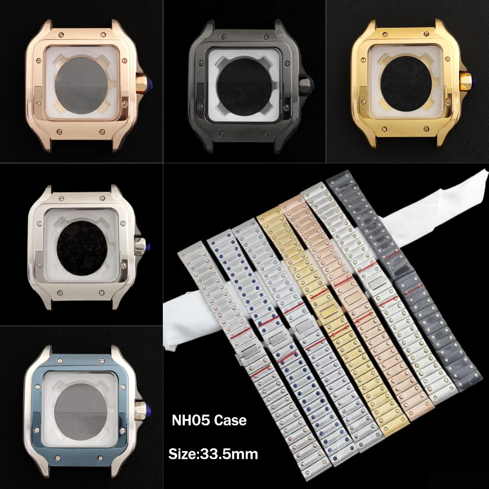 NH05 Case 33.5mm Women's Square Case Stainless Steel Case Customized Logo Suitable for NH05 Movement Modification Set
NH05 Case 33.5mm Women's Square Case Stainless Steel Case Customized Logo Suitable for NH05 Movement Modification Set