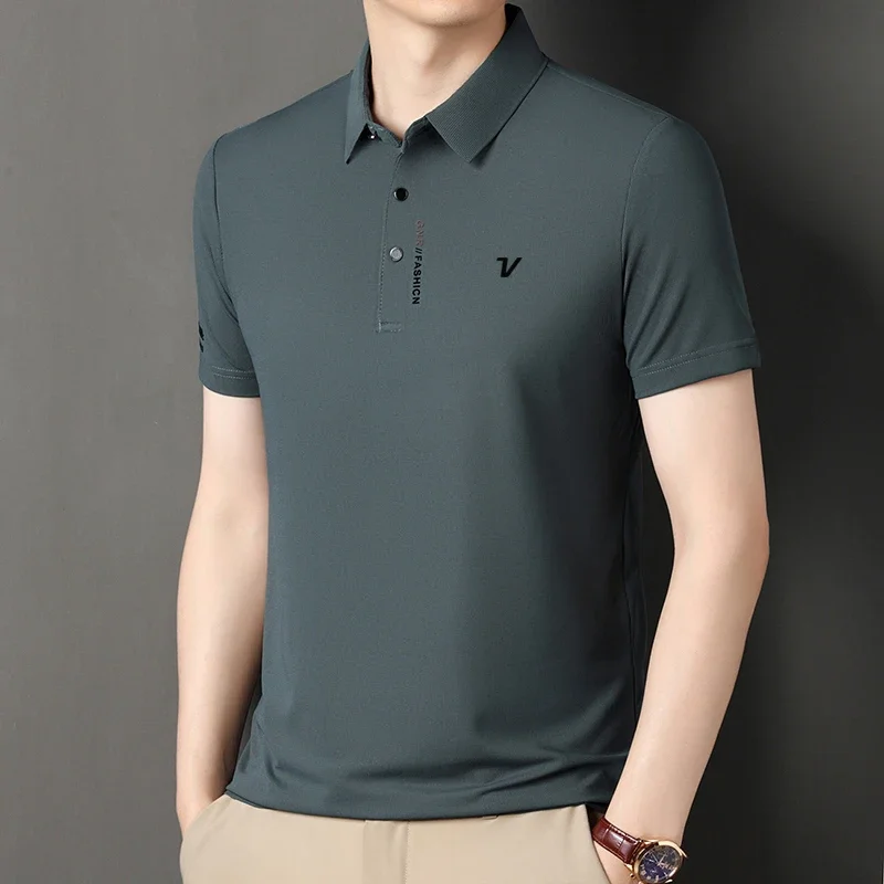 New Summer Golf Men's Short sleeved Polo T-shirt Men's Business Leisure Sports T-shirt Top 2025
New Summer Golf Men's Short sleeved Polo T-shirt Men's Business Leisure Sports T-shirt Top 2025