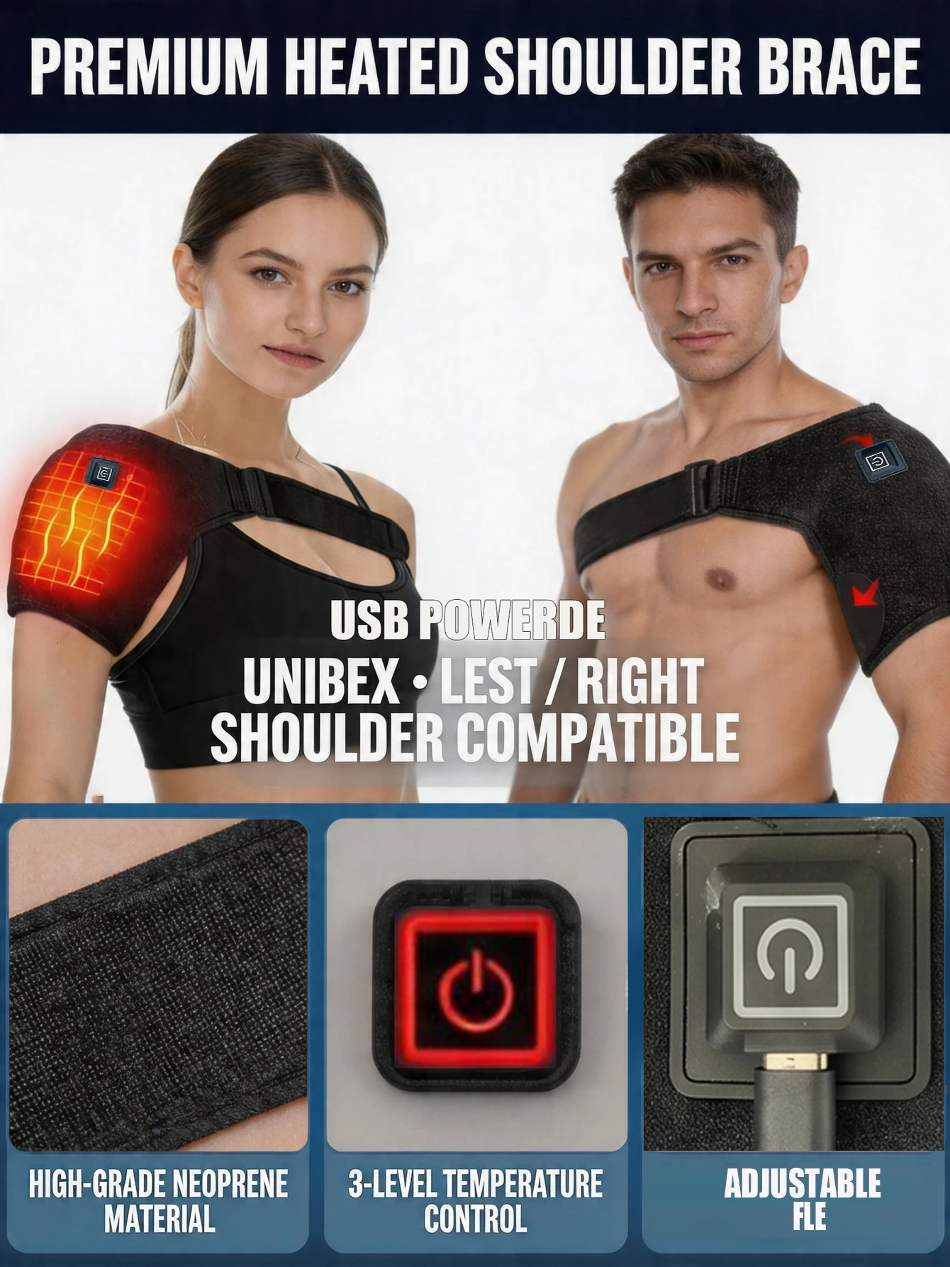 2026 USBElectric Heating Shoulder Massage Heated Back Shoulder Brace Adjustable Heating Shoulder Massage Arm Muscle Relaxation
2026 USBElectric Heating Shoulder Massage Heated Back Shoulder Brace Adjustable Heating Shoulder Massage Arm Muscle Relaxation