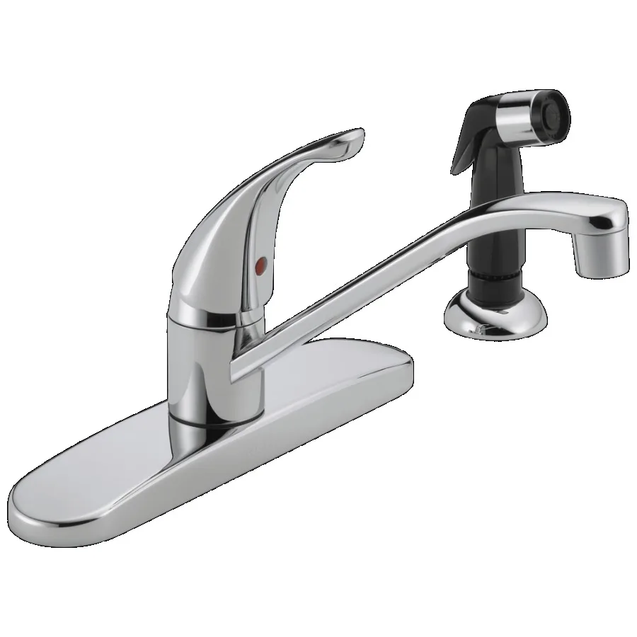 Single Handle Deck-Mount Kitchen Faucet in Chrome P115LF
Single Handle Deck-Mount Kitchen Faucet in Chrome P115LF