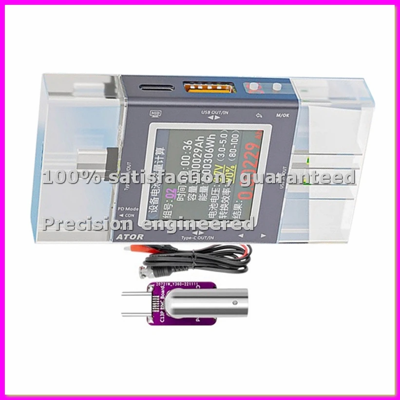 Многофункциональный тестер USB/Type-C с цифровым дисплеем, монитором напряжения и тока, измерителем мощности и модулем обнаружения осциллограмм - ABVK
Многофункциональный тестер USB/Type-C с цифровым дисплеем, монитором напряжения и тока, измерителем мощности и модулем обнаружения осциллограмм - ABVK