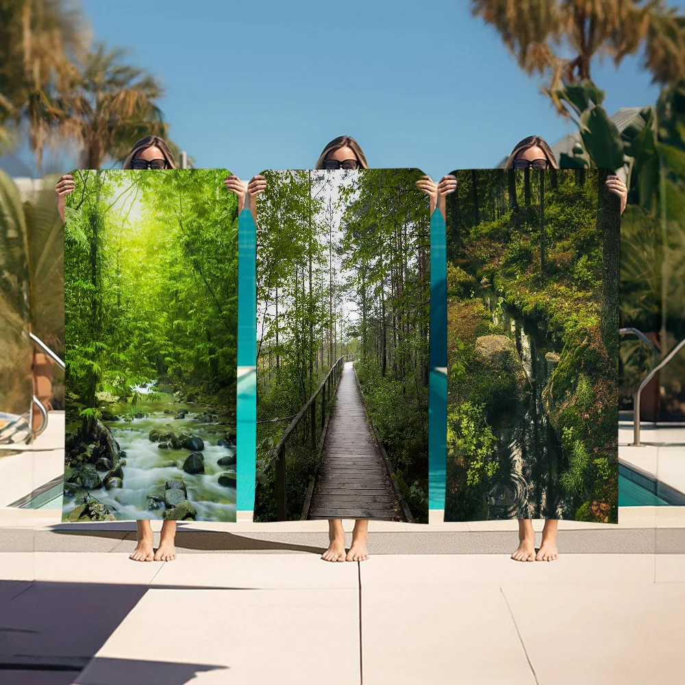 Green Forest Canvas Big Microfiber Beach Towels Quick Dry Towel Sand Beach Towels Pool Towel For Travel Swim Pool Yoga
Green Forest Canvas Big Microfiber Beach Towels Quick Dry Towel Sand Beach Towels Pool Towel For Travel Swim Pool Yoga