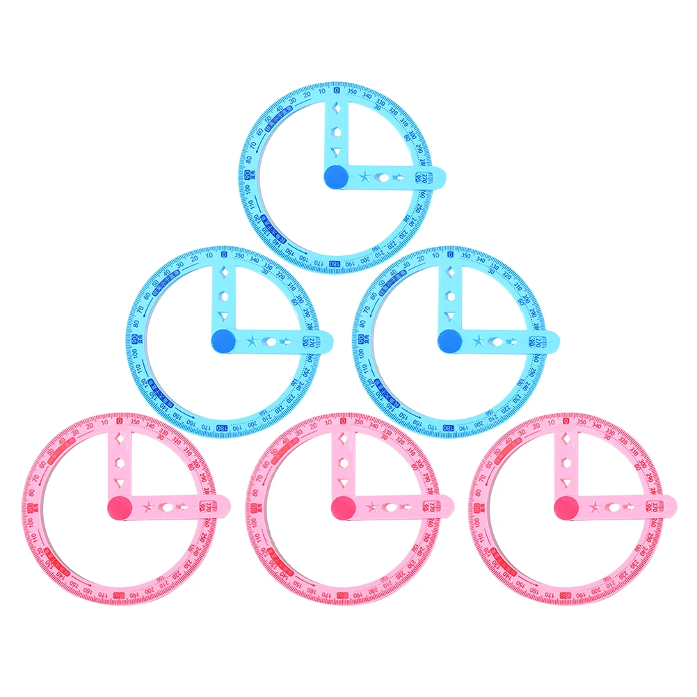 6 Pcs Protractor Demonstrator Plastic Ruler Circle Drawing Tool High Precision Math Geometry Teaching Aid Transparent Scale
6 Pcs Protractor Demonstrator Plastic Ruler Circle Drawing Tool High Precision Math Geometry Teaching Aid Transparent Scale