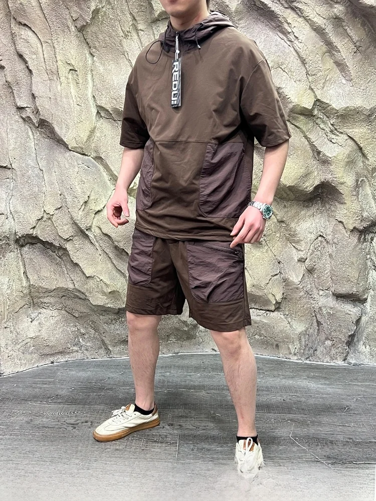 New Summer Men's Sportswear Set Quick Dry Technology Hoodie Short Sleeve Shorts Combo Youth Casual Fashion Quick Dry Tech
New Summer Men's Sportswear Set Quick Dry Technology Hoodie Short Sleeve Shorts Combo Youth Casual Fashion Quick Dry Tech