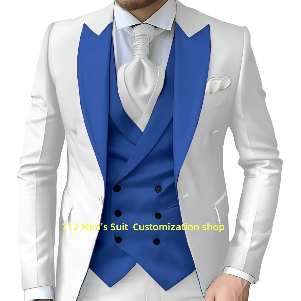 Formal Men's Suit 3 Piece Slim Fit Suit Wedding Prom Tuxedo Suit for Men Business Elegant Men Suits
Formal Men's Suit 3 Piece Slim Fit Suit Wedding Prom Tuxedo Suit for Men Business Elegant Men Suits