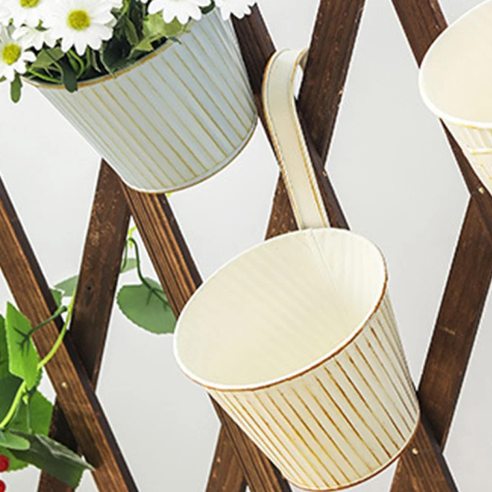 4 Pcs Retro Wrought Iron Flower Pot Home Hanging Pendant Wall Adornment Flowerpot
4 Pcs Retro Wrought Iron Flower Pot Home Hanging Pendant Wall Adornment Flowerpot