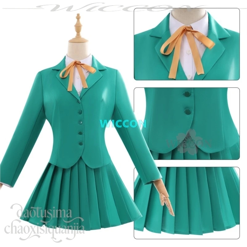 Anime Magic Knight Rayearth Cosplay Hououji Fuu Costume Japanese School Uniform JK Dress Green Suit Wigs Halloween Christmas Cos
Anime Magic Knight Rayearth Cosplay Hououji Fuu Costume Japanese School Uniform JK Dress Green Suit Wigs Halloween Christmas Cos