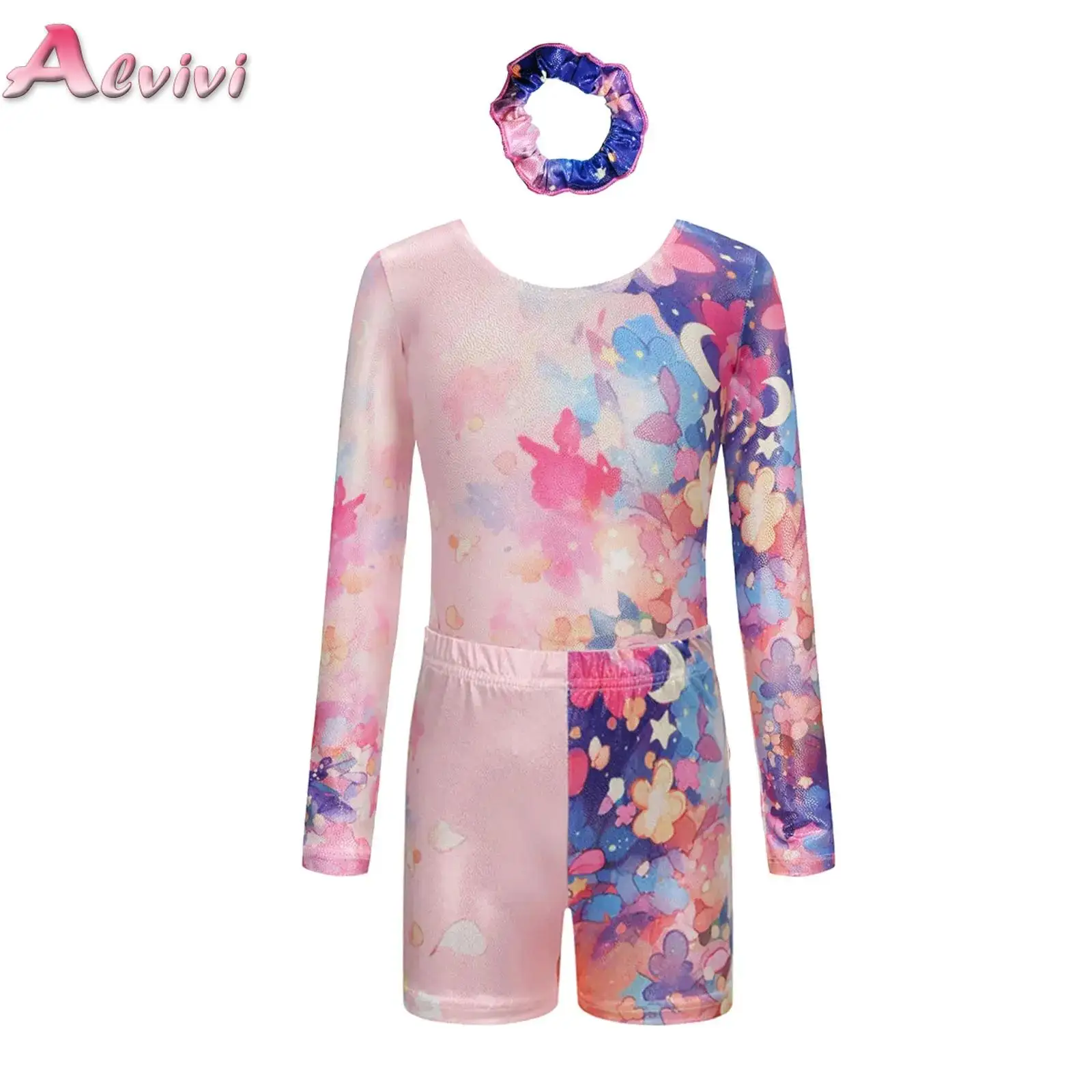 Kids Girls Gymnastics Ballet Dance Leotard Outfit Shiny Printed Unitards+Shorts Figure Skating Acrobatics Performance Jumpsuit
Kids Girls Gymnastics Ballet Dance Leotard Outfit Shiny Printed Unitards+Shorts Figure Skating Acrobatics Performance Jumpsuit