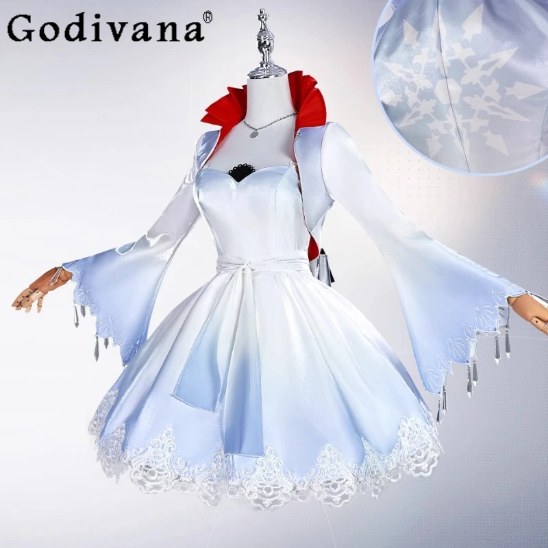 Anime Cosplay Costume Dress Women Gradient Lace Lolita Elegance Dress Female Long Sleeve Girls Halloween Dress Set
Anime Cosplay Costume Dress Women Gradient Lace Lolita Elegance Dress Female Long Sleeve Girls Halloween Dress Set