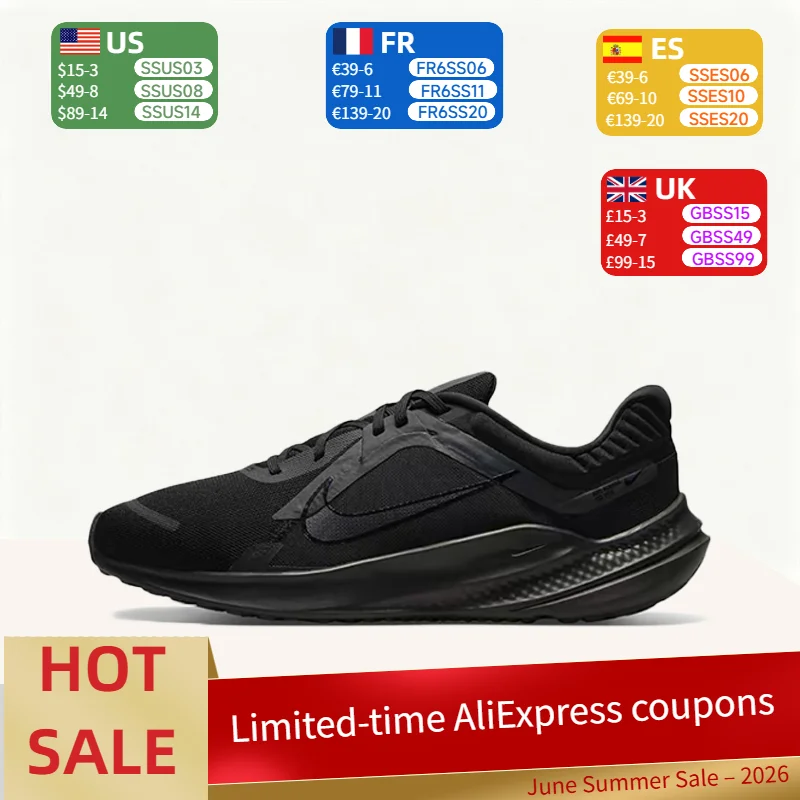 Nike Quest 5 Casual Solid Color Fashionable Versatile Soft-Flow Outdoor Sports Running Shoes Men's Black DD0204-003
Nike Quest 5 Casual Solid Color Fashionable Versatile Soft-Flow Outdoor Sports Running Shoes Men's Black DD0204-003