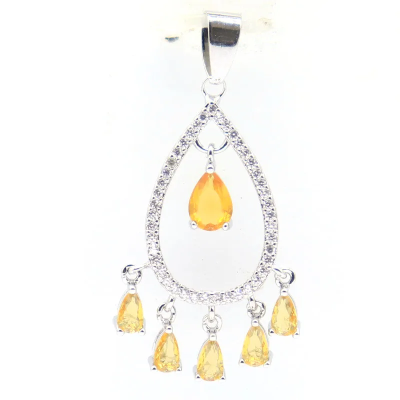 Buy 4 Get 1 Free 42x15mm Golden Citrine Peridot Tourmaline London Blue Pink Morganite White CZ Women Wedding Silver Pendant
Buy 4 Get 1 Free 42x15mm Golden Citrine Peridot Tourmaline London Blue Pink Morganite White CZ Women Wedding Silver Pendant