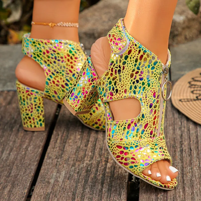 Large Size 2026 Summer Hollow New Open Toe Sexy Zipper Fashion Fish Mouth Sandals High Heels
Large Size 2026 Summer Hollow New Open Toe Sexy Zipper Fashion Fish Mouth Sandals High Heels