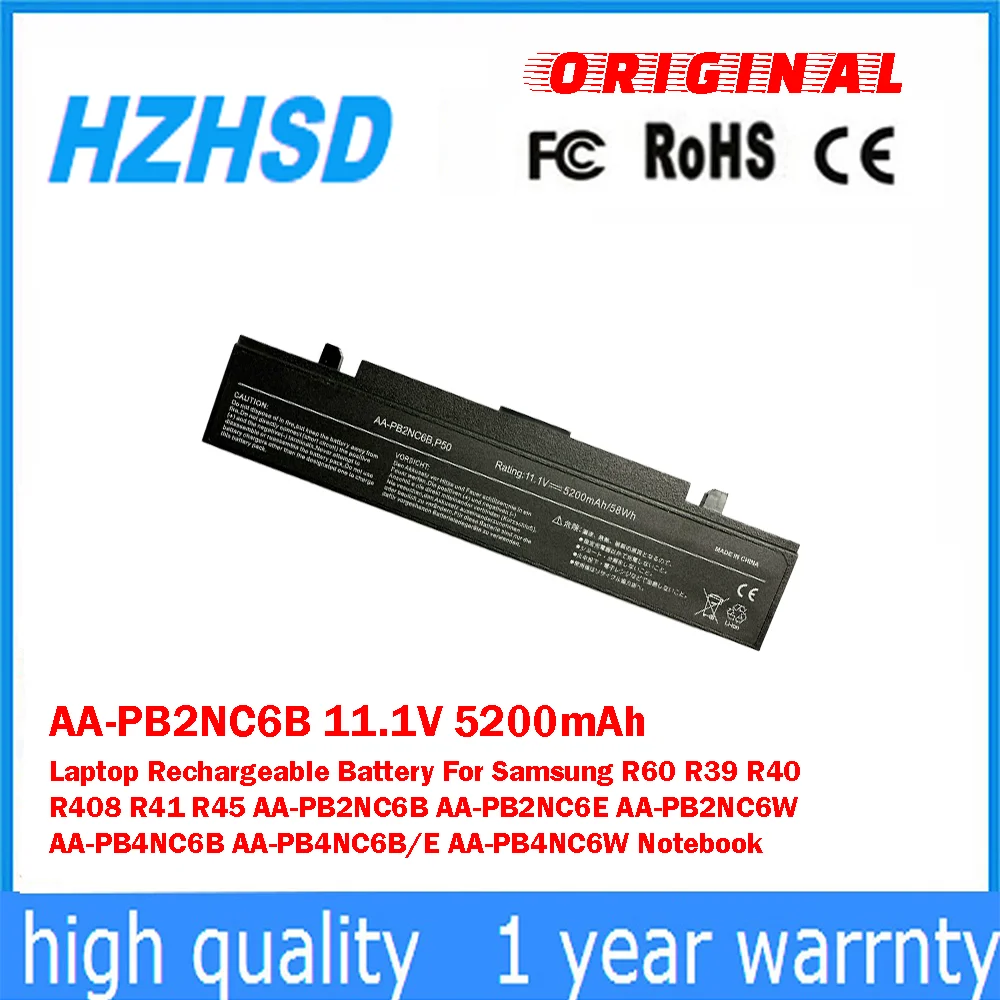 AA-PB2NC6B 11.1V 5200mAh Laptop Rechargeable Battery For Samsung R60 R39 R40 R408 R41 R45 AA-PB2NC6B AA-PB2NC6E AA-PB2NC6W
AA-PB2NC6B 11.1V 5200mAh Laptop Rechargeable Battery For Samsung R60 R39 R40 R408 R41 R45 AA-PB2NC6B AA-PB2NC6E AA-PB2NC6W