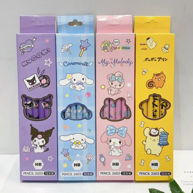 12Pcs Sanrio Hello Kitty Pencil Cartoon Anime Cute Kuromi Cinnamoroll Students Stationery Fashion School Supplies Holiday Gifts
12Pcs Sanrio Hello Kitty Pencil Cartoon Anime Cute Kuromi Cinnamoroll Students Stationery Fashion School Supplies Holiday Gifts