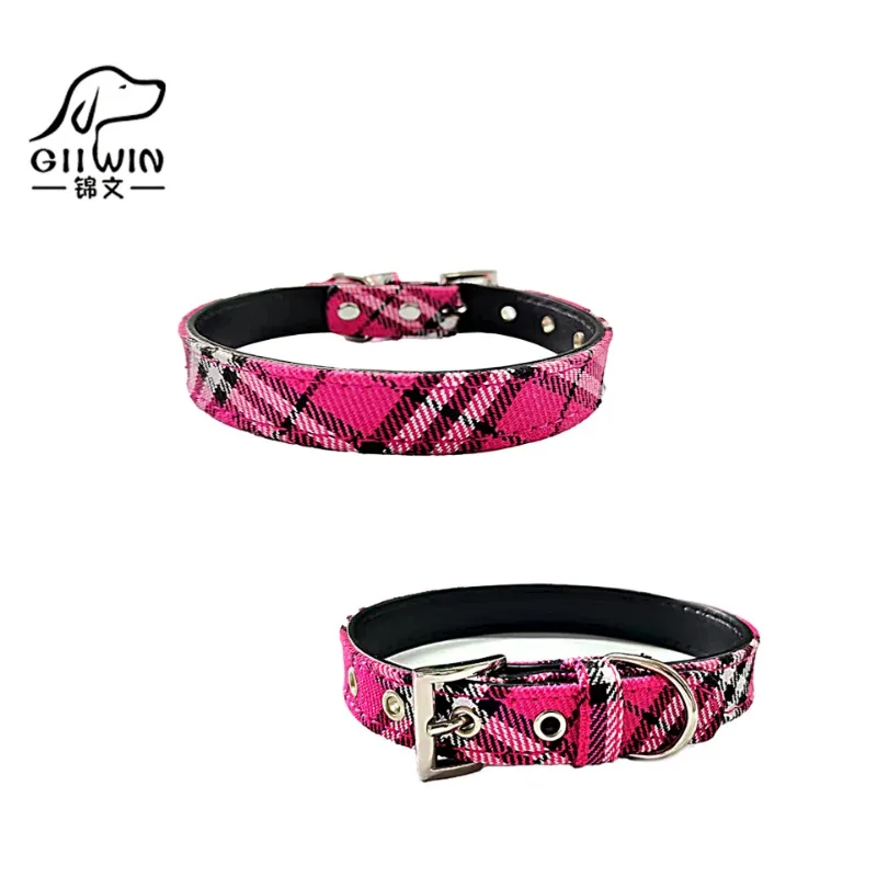Plaid Dog Collar Adjustable PU Pet Neck Strap For Small Medium Large Dogs Outdoor Walking Classic Tartan Pattern Pet Supplies 
Plaid Dog Collar Adjustable PU Pet Neck Strap For Small Medium Large Dogs Outdoor Walking Classic Tartan Pattern Pet Supplies