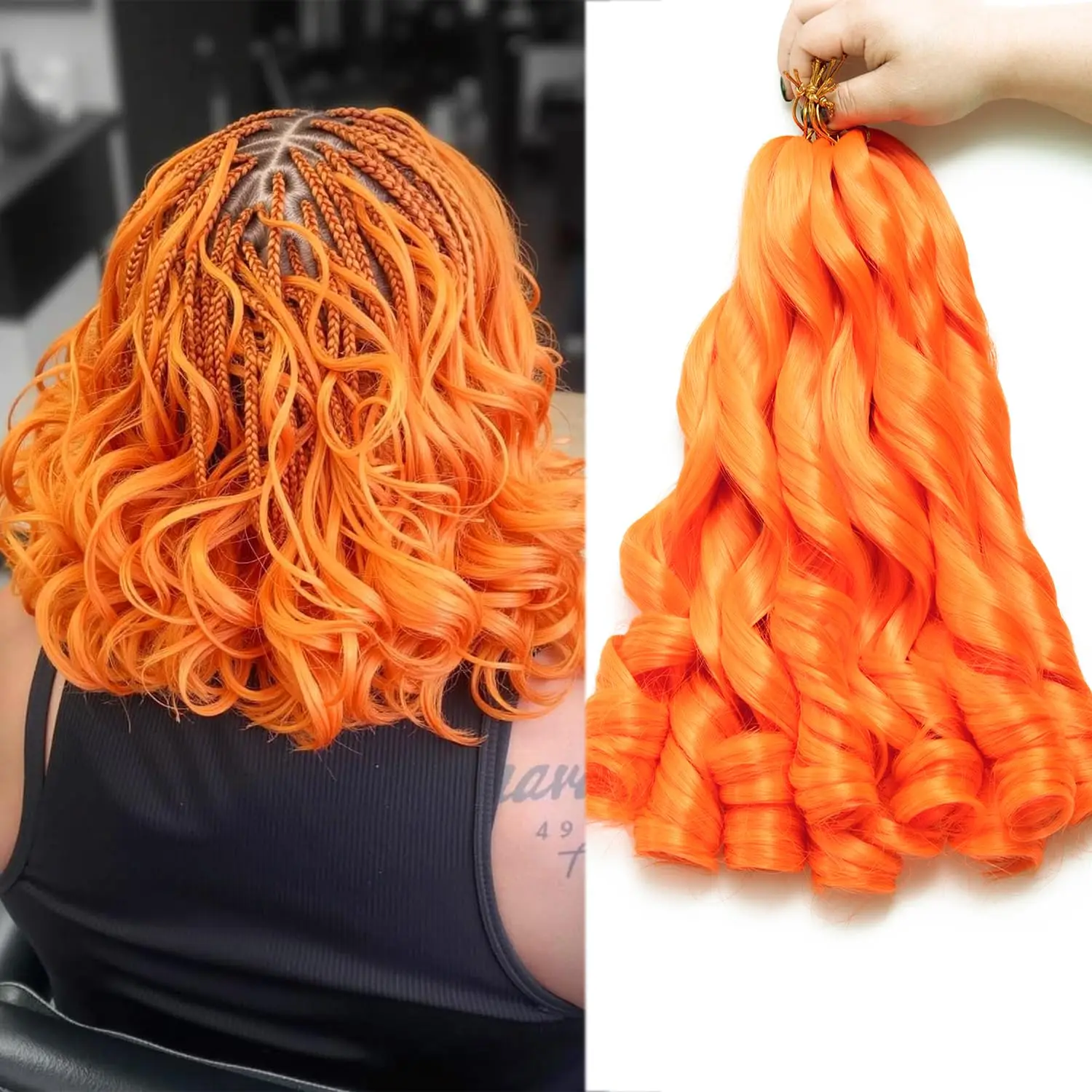 French Curly Braiding Hair 12 Inch 50g Curly Braiding Hair Pre Stretched Crochet Braids Spiral Curl Braiding Hair Extensions
French Curly Braiding Hair 12 Inch 50g Curly Braiding Hair Pre Stretched Crochet Braids Spiral Curl Braiding Hair Extensions
